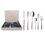 Inoxriv Giotto, set tacam, Inoxriv, 72 piese, cutie lemn (66401072) Tacam