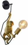 Lucide Chimp fekete falikar (LUC-10202/01/30) E27 1 izzós IP20 (10202/01/30)