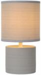Lucide Greasby szürke asztali lámpa (LUC-47502/81/36) E14 1 izzós IP20 (47502/81/36)
