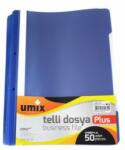 Umix Dosar A4 plastic sina si perforatii 50 buc/set Umix bleumarin (UM30000243)