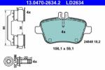 ATE set placute frana, frana disc ATE Ceramic 13.0470-2634.2 (13.0470-2634.2)