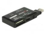 Delock 91758 CF/SD/Micro SD/MS/M2/xD memóriakártyákhoz USB 3.2 kártyaolvasó (DL91758) (DL91758)