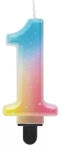 Godan Pastel Ombre, Színes számgyertya, tortagyertya 1-es (MLG174786)
