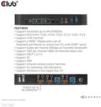 Club 3D CLUB3D HDMI KVM SWITCH FOR DUAL HDMI 4K 60Hz (CSV-1382) - pcone