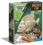 Clementoni - Tudomány és játék - Archeo Fun - Világító Piranha régészeti játékszett (50189)