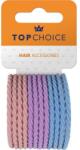 Top Choice Set elastice pentru păr, 26546, violet/albastru, 12 bucăți - Top Choice Hair Bands 12 buc