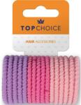Top Choice Set de elastice multicolore pentru păr, 26553, mov și roz - Top Choice Hair Bands 16 buc