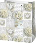 Cardex Fehér színű esküvői ajándéktáska 11x6x14cm (22681) - innotechshop