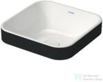 Duravit HAPPY D. 2 PLUS 40x40 cm-es ráültethető csiszolt mosdó, fehér/antracit matt, 2359406100 (2359406100)