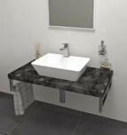  Sapho Avice mosdópult 80x49, 5 cm, zúzott kő AV089 (AV089)