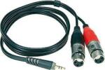KLOTZ KL-AY80300 Y kábel, JACK-XLR, 3 m