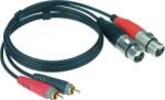 KLOTZ KL-ATCF0300 XLR-RCA dupla kábel, 3 m