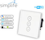 Simplife okos WiFi fényerőszabályzós (dimmer) villanykapcsoló - PST-WS-EU-D-W