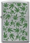 Zippo Brichetă Zippo Cannabis Leaf Skulls 8969 8969 Bricheta