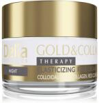 Delia Cosmetics Gold & Collagen Therapy crema de noapte mărește elasticitatea pielii 50 ml