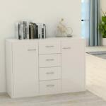 vidaXL Servantă, alb extralucios, 88x30x65 cm, PAL (800690) Comoda