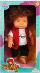 Dollz'n More Papusa Curly, Dollz n More, Imbracata cu tricou cu craniu, 35 cm Papusa