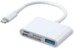 JOYROOM Card reader Lightning to USB OTG adapter Joyroom S-H142 SD card reader, microSD (white) (26656) - pcone