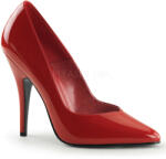 Pleaser USA Pleaser Seduce-420V - Női sexy cipő Piros Lakkozott 45