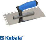 Kubala 0245 glettvas 270x130 mm - fogazott 12x12 mm (inox, 2K gumírozott nyél) (0245)