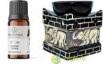 EXCLUSIV Set Ulei Aromat de Cafea Nr. 36 10ml AROMATIQUE + Suport Mare pentru Ulei Aromat Elefant BISPOL