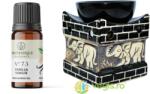 EXCLUSIV Set Ulei Aromat de Vanilie Nr. 73 10ml AROMATIQUE + Suport Mare pentru Ulei Aromat Elefant BISPOL