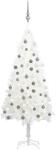 vidaXL Fehér műkarácsonyfa LED fényekkel és gömb szettel 120 cm (3077718)