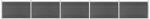 vidaXL Set de panouri de gard, negru, 872 x 105 cm, WPC (3070450) - vidaxl