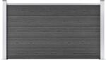 vidaXL Panou de gard, 180x105 cm, negru, WPC (148975) - comfy