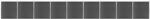 vidaXL fekete WPC kerítéspanelszett 1564 x 186 cm (3070436)