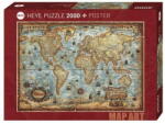 Heye Puzzle Heye 2000 piese World (29845) Puzzle