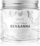 Ben & Anna Natural Toothpaste White паста за зъби в стъклен дозатор с избелващ ефект 100ml