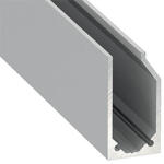 Lumines Type-I6 Alu profil üvegszorító profil ezüst - világító plexi / üveg tábla készítése (LUMINES-I62-S)