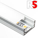 RS -MINI-01-A - Alumínium profil (felületre) LED szalaghoz (Opál PVC búrával) (Alu profile SLIM with Opal cover (2 meters/pcs))