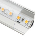 ANRO LED Profile ALP-006 Fehér - Alumínium sarok profil LED szalaghoz, íves (Átlátszó búrával) (LP202W/LP203W - LP202-TRANC)