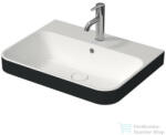 Duravit HAPPY D. 2 PLUS 60x46 cm-es ráültethető csiszolt mosdó, fehér/antracit matt 2360606100 (2360606100)