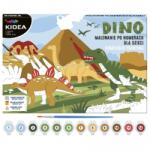DERFORM Festés számok szerint gyerekeknek, 30x27x4cm, dinoszaurusz, Kidea (DFM-OMNDKA)
