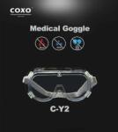 COXO (C-Y2)védőszemüveg párásodásmentes szellőzővel, simítózáras tasakban, gumis rögzítés, 1 db (C-Y2)