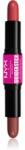 NYX Professional Makeup Wonder Stick Cream Blush baton pentru dublu contur culoare 03 Coral N Deep Peach 2x4 g