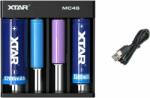  Xtar négycsatornás 18650 MC4S USB Lithium-Ion Li-Ion Ni-Mh Ni-CD akkumulátor/cella töltő/adapter (XTARMC4S)