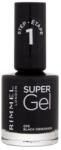 Rimmel Super Gel STEP1 lac de unghii 12 ml pentru femei 070 Black Obsession