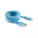 SBOX USB-TYPEC-15BL M/M-1M, kék kábel (SX-536329)