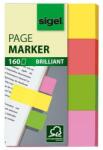 Sigel "Multicolor" 20x50 mm papír vegyes színű jelölőcímke (4x40 lap) (HN630) - easy-shop
