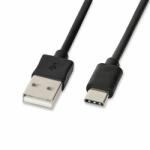 iBOX IKUMTC 2A, USB - USB Type C 1m fekete adatkábel (IKUMTC)