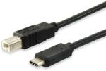 Equip 12888207 USB kábel 1 M USB 2.0 USB B USB C Fekete (EP12888207)