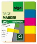 Sigel "615" 12x50 mm műanyag vegyes színű jelölőcímke (5x40 lap) (HN615)