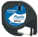 DYMO "Letratag" 12 mm x 4 m fehér feliratozógép szalag (S0721560)