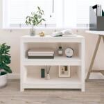 vidaXL Bibliotecă, alb, 80x35x68 cm, lemn masiv de pin (821675) Biblioteca