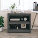 vidaXL Bibliotecă, gri, 80x35x68 cm, lemn masiv de pin (821676) Biblioteca
