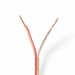Nedis Hangszóró kábel | 2x 1.50 mm2 | CCA | 100.0 m | Kerek | PVC | Átlátszó | Zsugor csomagolás (CAGW1500TR1000)
